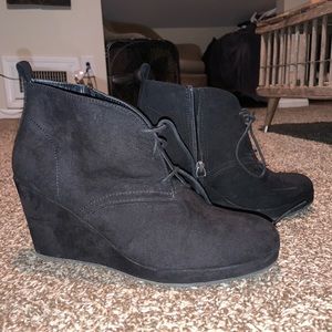 Black ankle boots